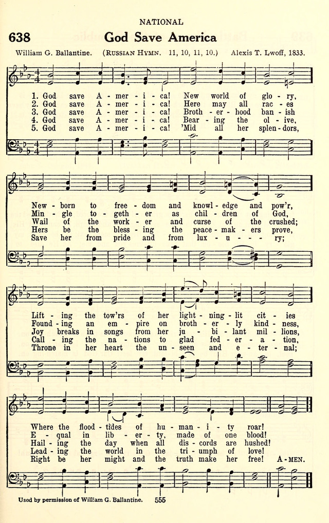 God save America, New world of glory