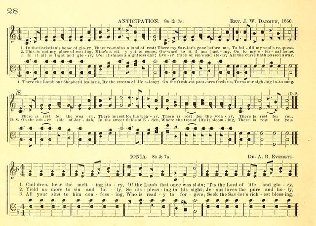 Bible School Hymns and Sacred Songs for Sunday Schools and Other Religious Services page 28