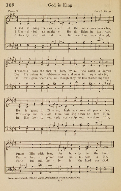 The Bible Songs Hymnal: a Selection of Psalms and Hymns for use in the church, the Bible school, the young people