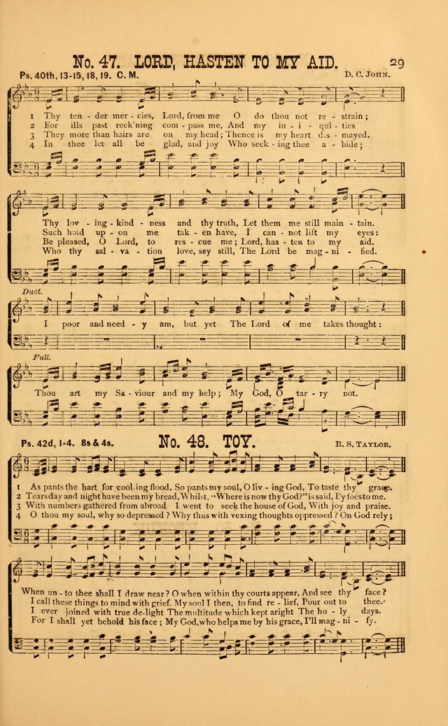 Bible Songs: consisting of selections from the psalms, set to music, suitable for Sabbath Schools, Prayer Meetings, etc. page 29