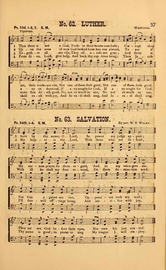 Bible Songs: consisting of selections from the psalms, set to music, suitable for Sabbath Schools, Prayer Meetings, etc. page 37