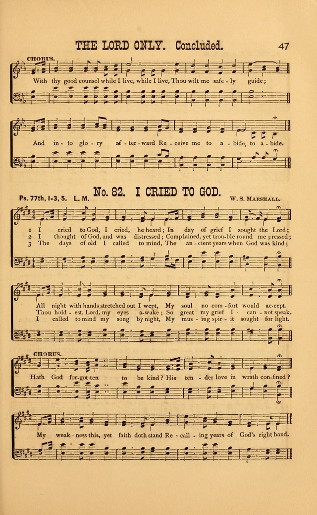 Bible Songs: consisting of selections from the psalms, set to music, suitable for Sabbath Schools, Prayer Meetings, etc. page 47