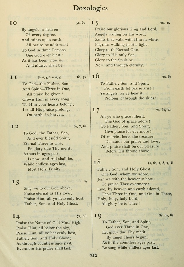 Book of Worship with Hymns and Tunes  page 748