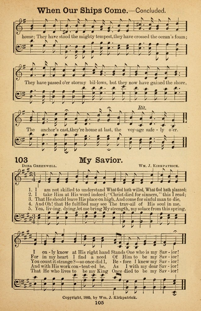 The Bow of Promise: hymns new and old for missionary and revival meetings and Sabbath-schools page 108