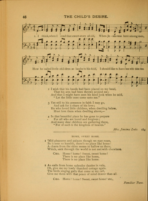 The Carol: a book of religious songs for the Sunday school and the home page 46