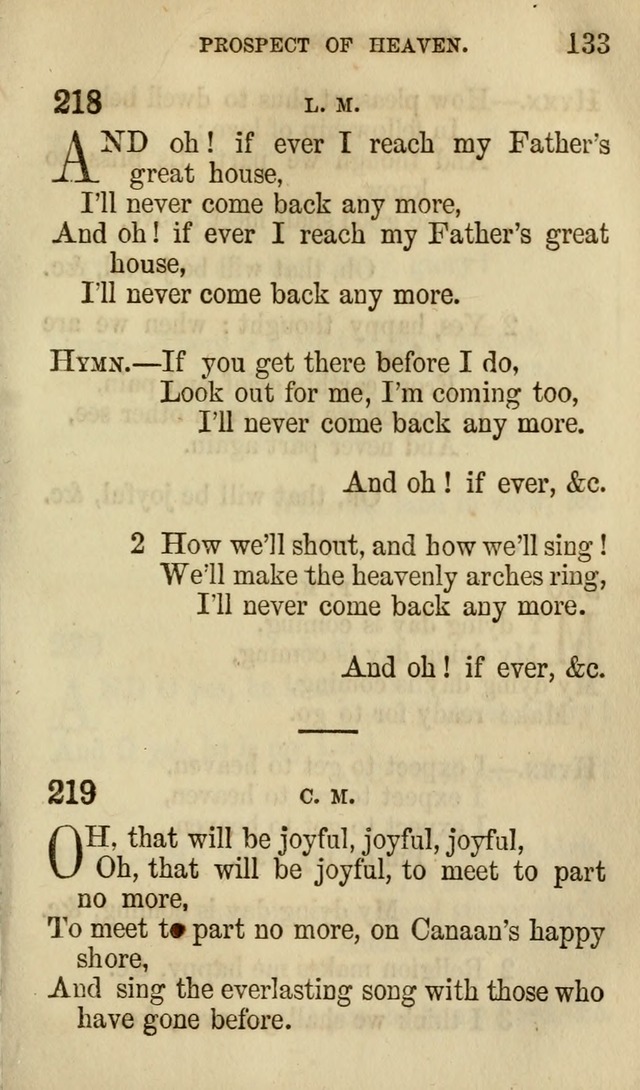 The Chorus: or, a collection of choruses and hymns, selected and original, adapted especially to the class-room, and to meetings for prayer and Christian conference (7th ed., Imp. and Enl.) page 133