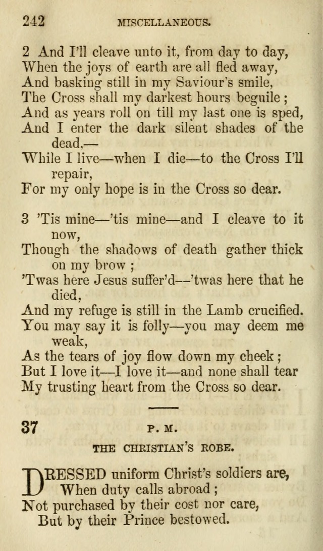 The Chorus: or, a collection of choruses and hymns, selected and original, adapted especially to the class-room, and to meetings for prayer and Christian conference (7th ed., Imp. and Enl.) page 242
