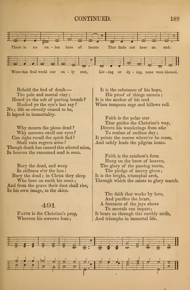 Church Choral-Book: containing tunes and hymns for congregational singing, and adapted to choirs and social worship page 189