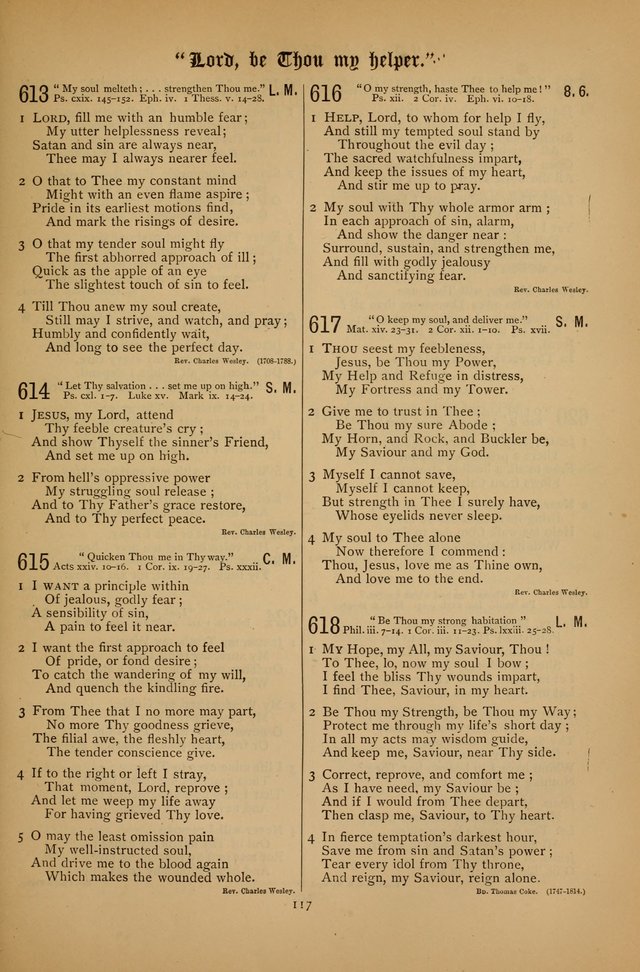 The Clifton Chapel Collection of "Psalms, Hymns, and Spiritual Songs": for public, social and family worship and private devotions at the Sanitarium, Clifton Springs, N. Y. page 117