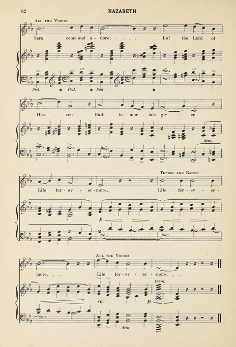 Christmas Carols and Hymns: for school and choir page 62