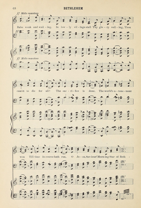 Christmas Carols and Hymns: for school and choir page 68