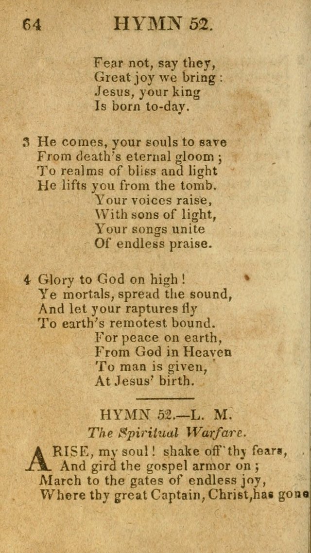 A Choice Collection of Hymns, and Spiritual Songs, designed for the devotions of Israel, in prayer, conference, and camp-meetings...(2nd ed.) page 75