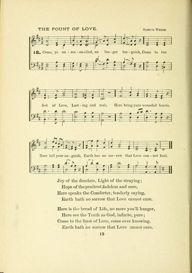 A Collection of Familiar and Original Hymns with New Meanings. 2nd ed. page 12