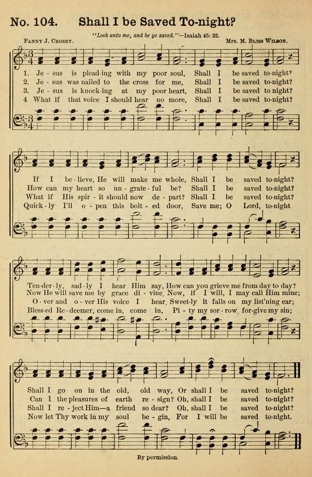 Crowning Glory No. 1: a choice collection of gospel hymns page 104