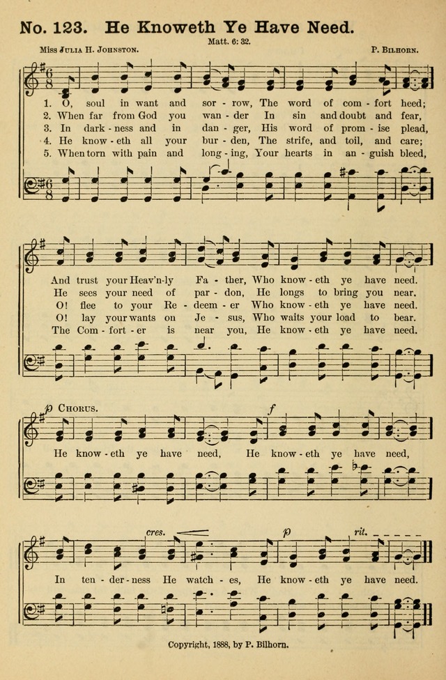 Crowning Glory No. 1: a choice collection of gospel hymns page 124