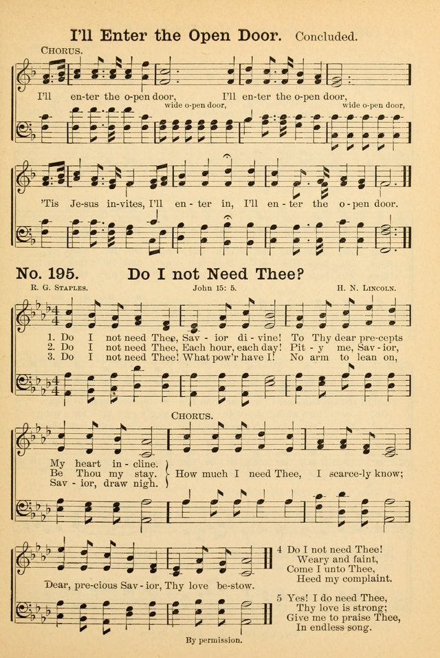 Crowning Glory No. 2: a collection of gospel hymns page 210