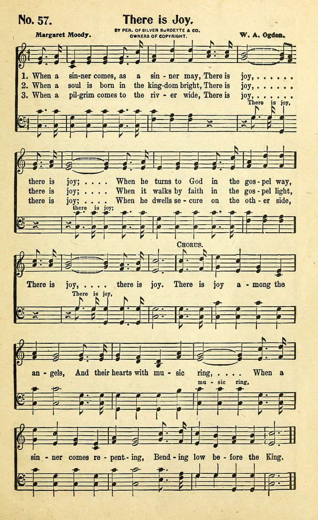 Christian Gospel Hymns: for church, Sunday school, and evangelistic meetings: contains the cream of all the old songs, and the very best of all the new page 57