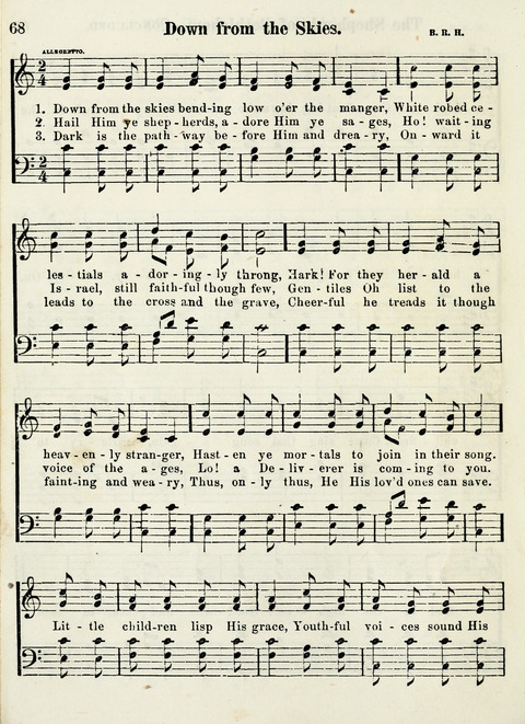 Chapel Gems for Sunday Schools: selected from "Our Song Birds," for 1866, the "Snow bird," the "Robin," the "Red bird" and the "Dove" page 68