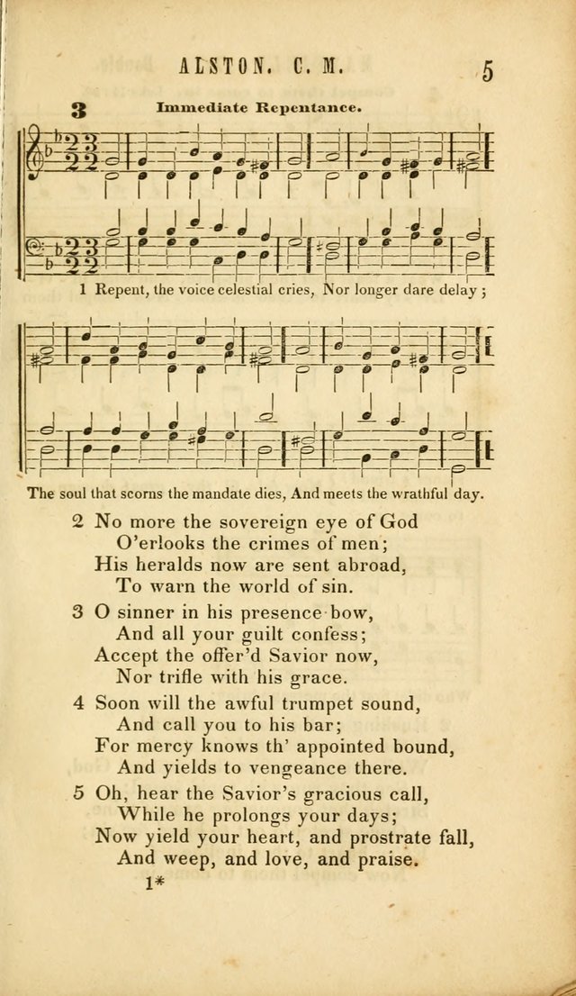 Chapel Hymns: a selection of hymns, with appropriate tunes; adapted to vestry or other social religious meetings page 5