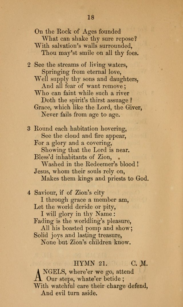 A Collection of Hymns page 18