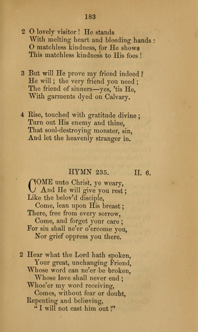A Collection of Hymns page 183