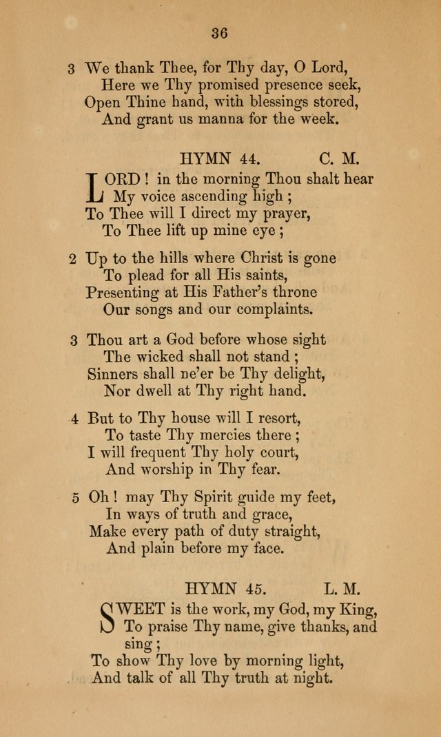 A Collection of Hymns page 36