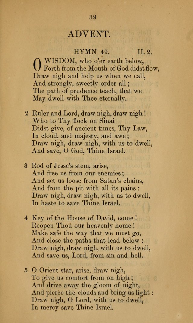 A Collection of Hymns page 39