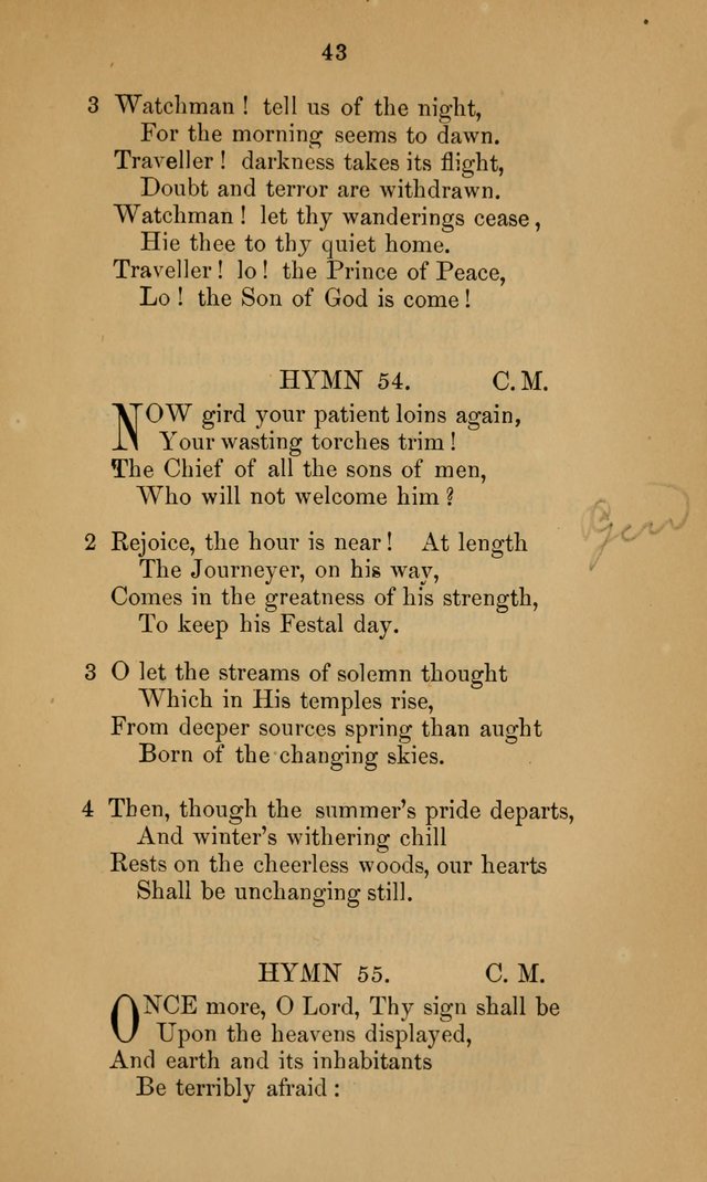 A Collection of Hymns page 43