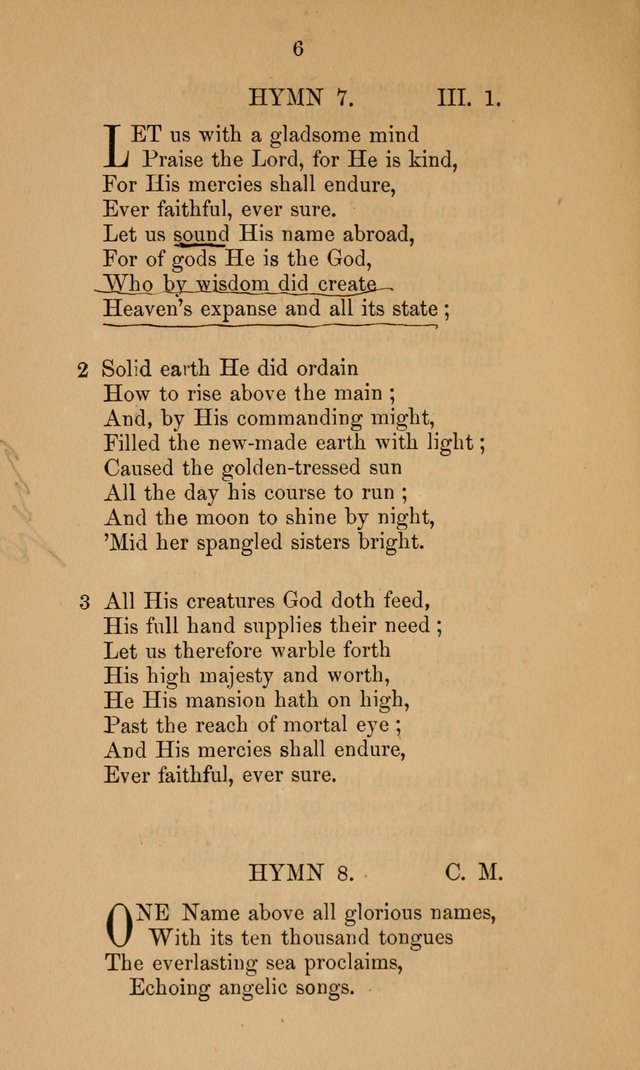 A Collection of Hymns page 6