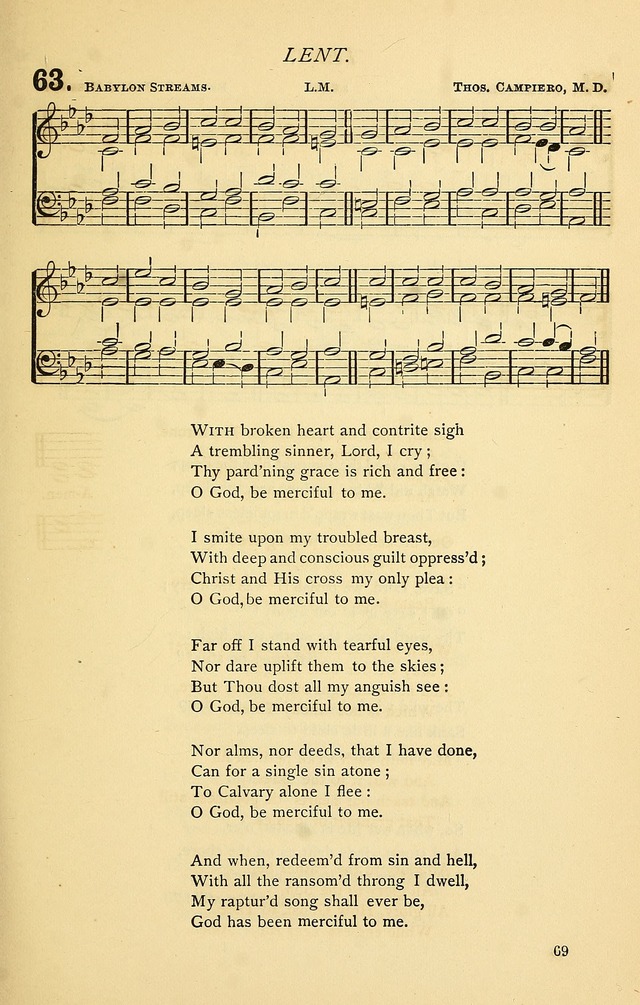 Church Hymnal page 69