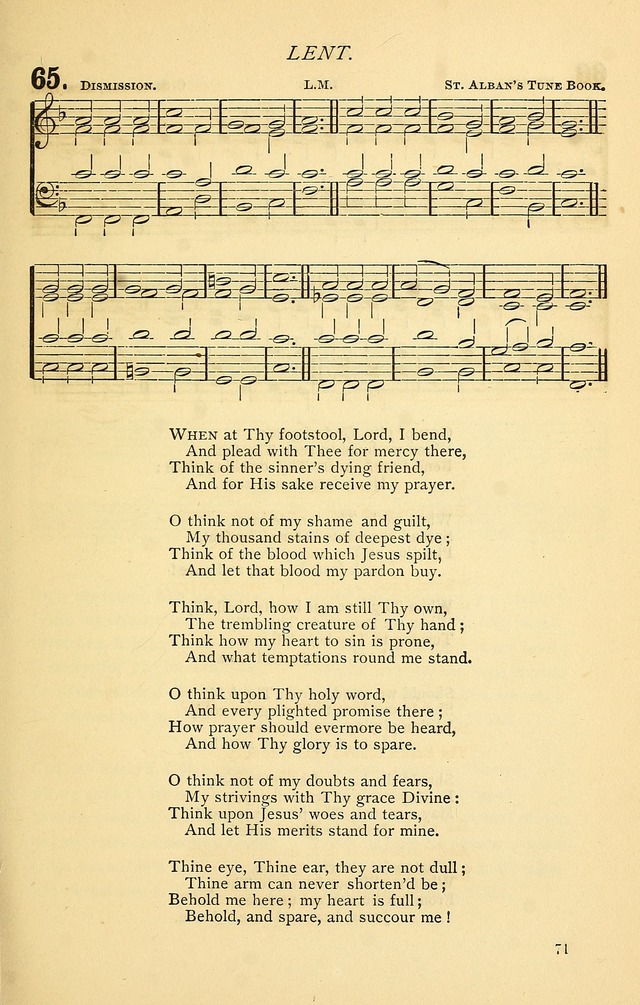Church Hymnal page 71