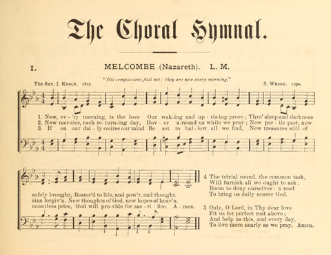 The Choral Hymnal page 1