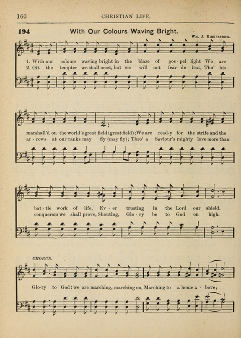 The Canadian Hymnal: a collection of hymns and music for Sunday schools, Epworth leagues, prayer and praise meetings, family circles, etc. (Revised and enlarged) page 160