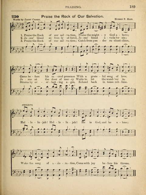 The Canadian Hymnal: a collection of hymns and music for Sunday schools, Epworth leagues, prayer and praise meetings, family circles, etc. (Revised and enlarged) page 189