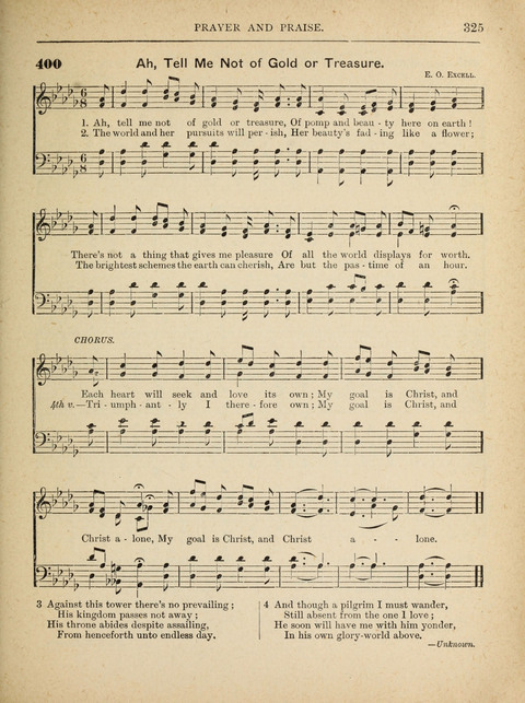 The Canadian Hymnal: a collection of hymns and music for Sunday schools, Epworth leagues, prayer and praise meetings, family circles, etc. (Revised and enlarged) page 325