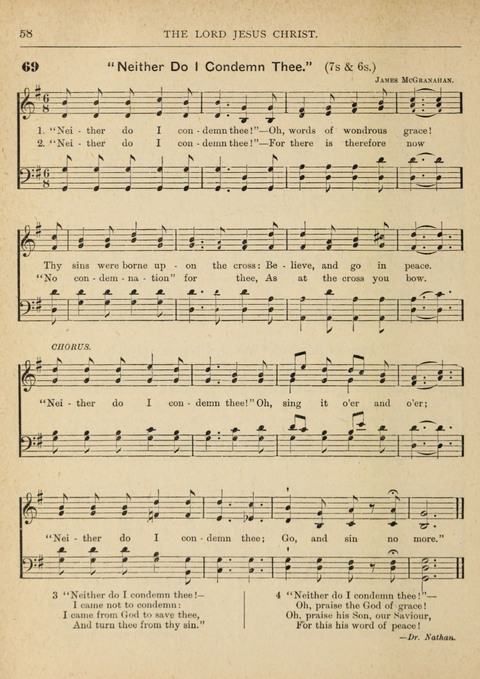 The Canadian Hymnal: a collection of hymns and music for Sunday schools, Epworth leagues, prayer and praise meetings, family circles, etc. (Revised and enlarged) page 58