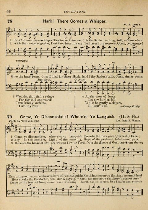The Canadian Hymnal: a collection of hymns and music for Sunday schools, Epworth leagues, prayer and praise meetings, family circles, etc. (Revised and enlarged) page 66