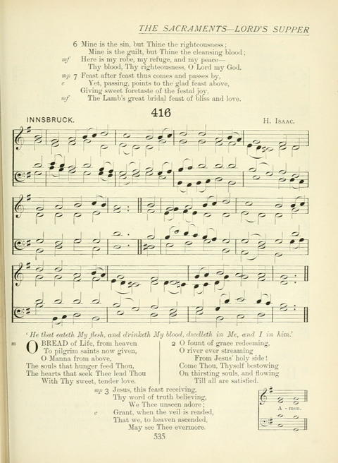 The Church Hymnary page 535