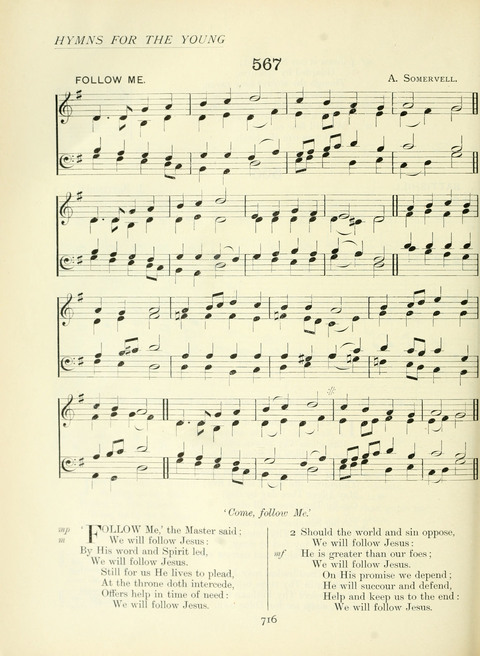 The Church Hymnary page 716