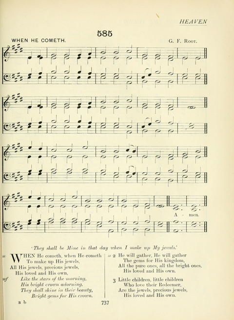 The Church Hymnary page 737