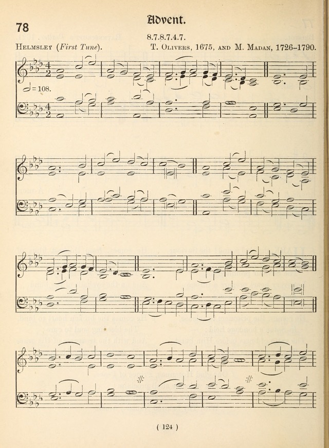 Church Hymns: with tunes (New ed.) page 124