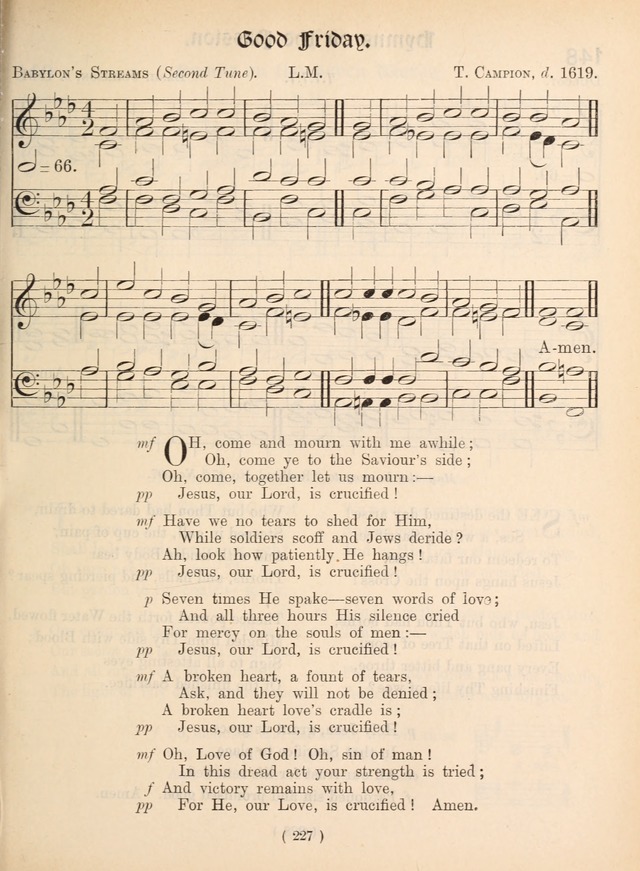 Church Hymns: with tunes (New ed.) page 227