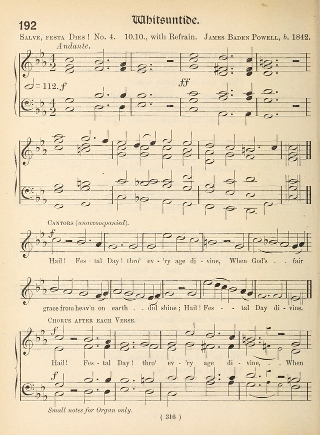 Church Hymns: with tunes (New ed.) page 316