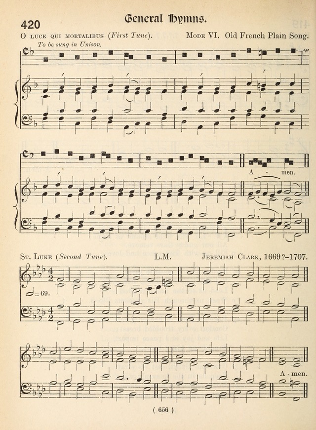 Church Hymns: with tunes (New ed.) page 656