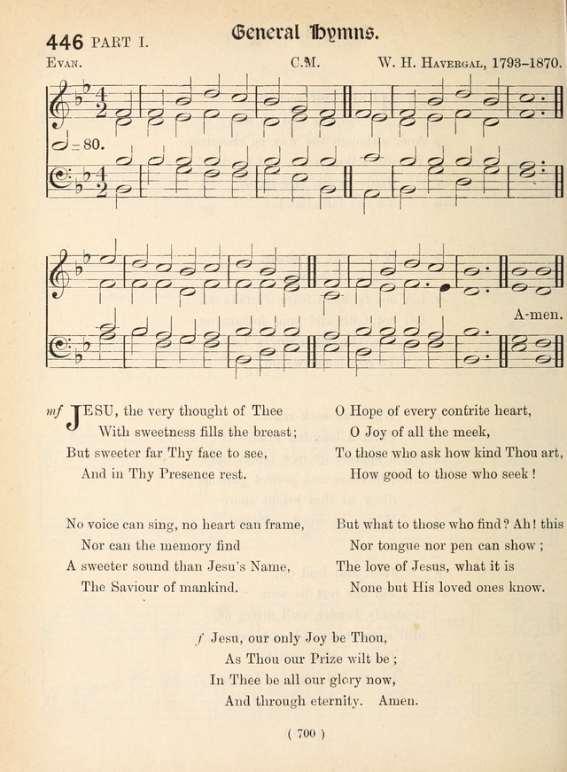 Church Hymns: with tunes (New ed.) page 700
