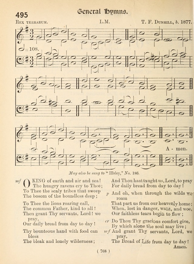 Church Hymns: with tunes (New ed.) page 768