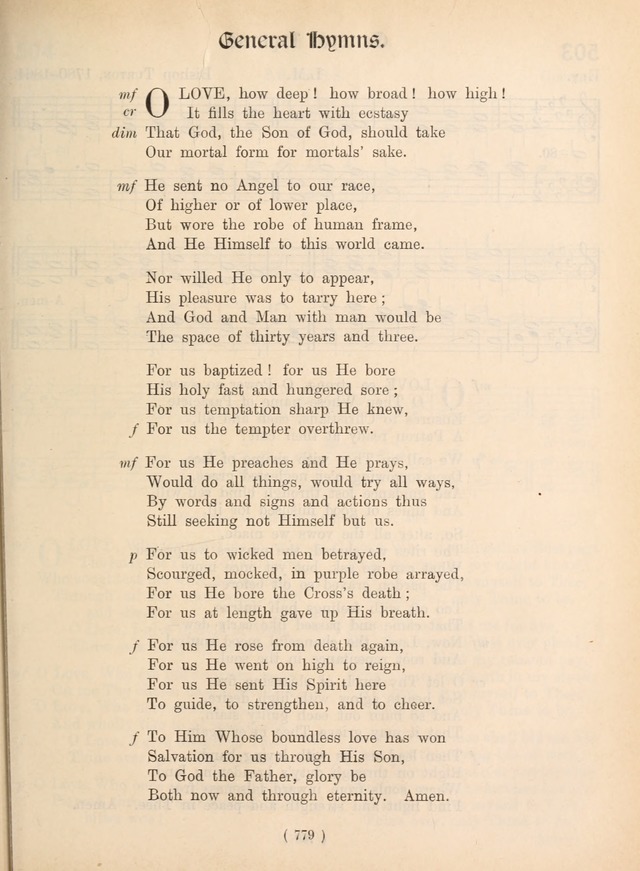 Church Hymns: with tunes (New ed.) page 779