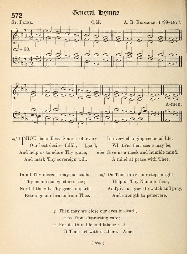 Church Hymns: with tunes (New ed.) page 884