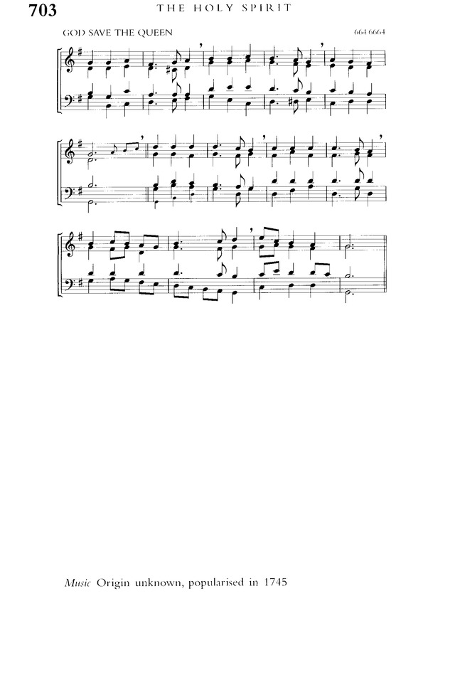 Church Hymnary (4th ed.) 703. God save our gracious Queen | Hymnary.org
