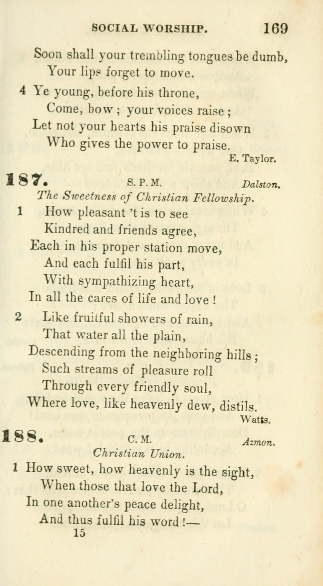Conference Hymns : adapted to religious conferences, and meetings for prayer, to which is added a selection of the most favorite melodies in common use page 171